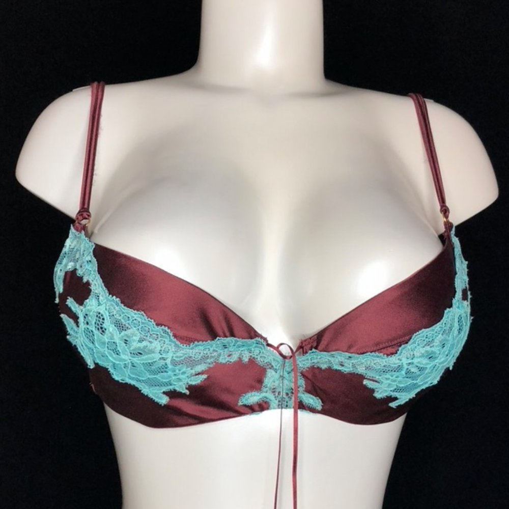 VALERY PADDED PUSHUP BRA - EGGPLANT